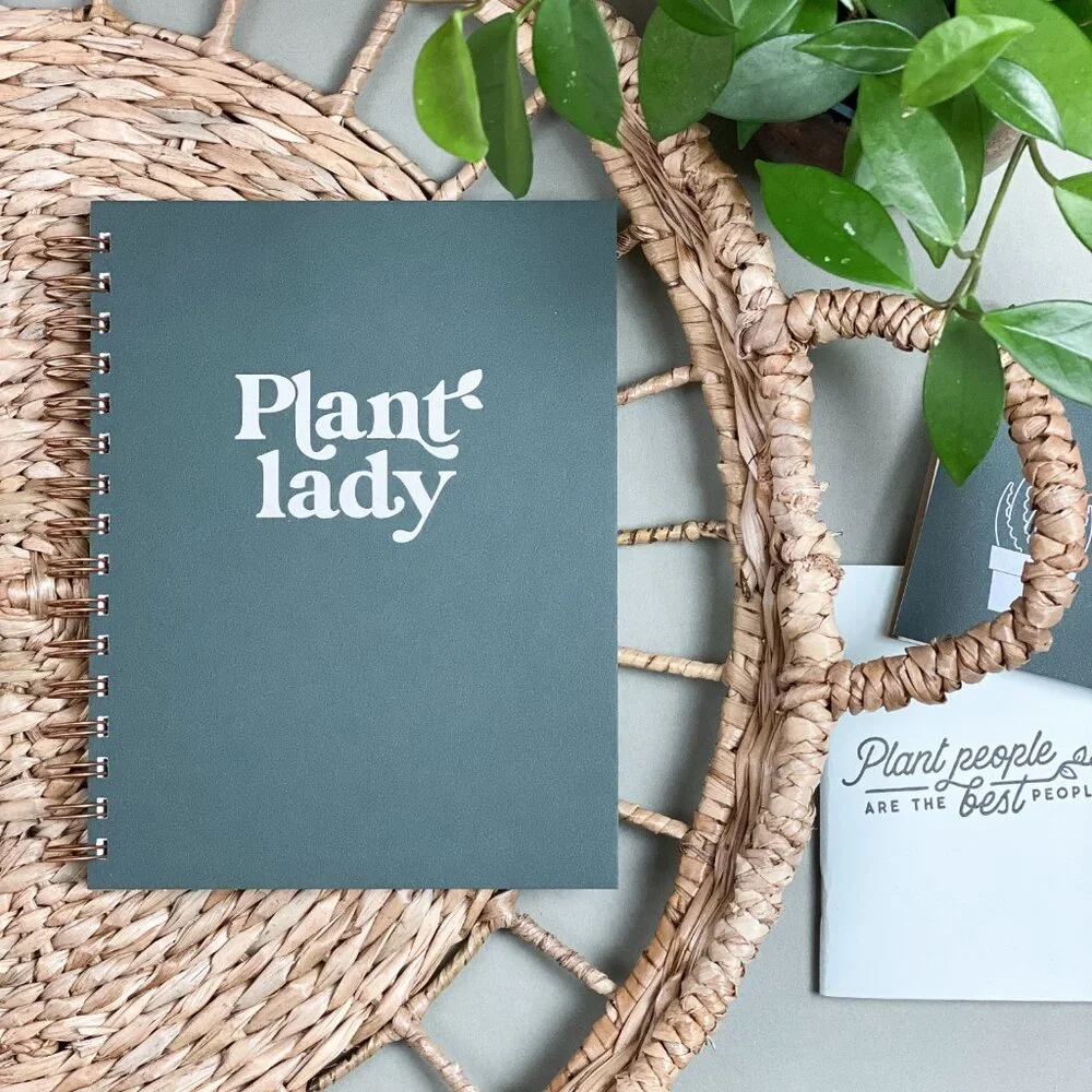 Green Plant Lady Spiral Notebook - Picture 7 of 9